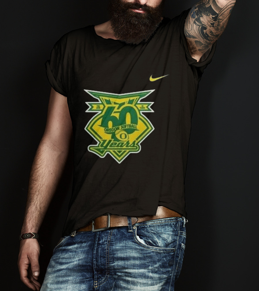 Oregon Ducks 60 Years Softball Anniversary Coach Melyssa Lombardi 2026 T-Shirt