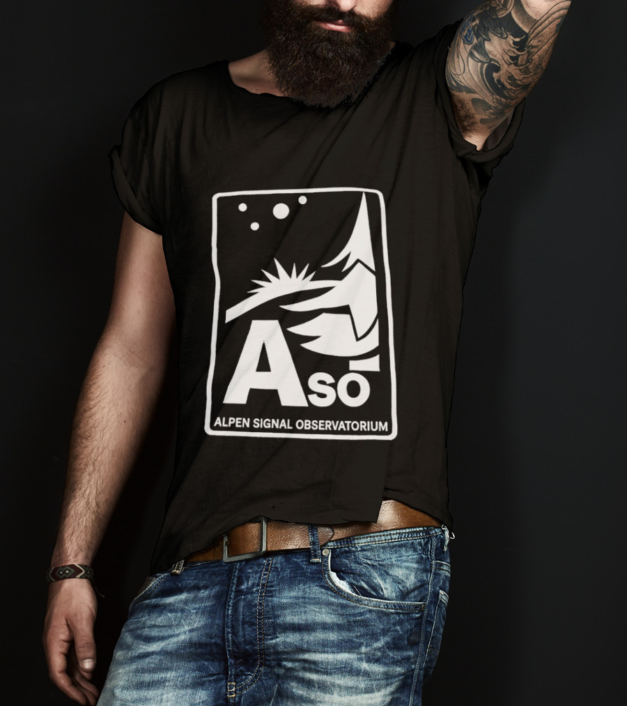 Aso Alpen Signal Observatorium Night Sky T-Shirt
