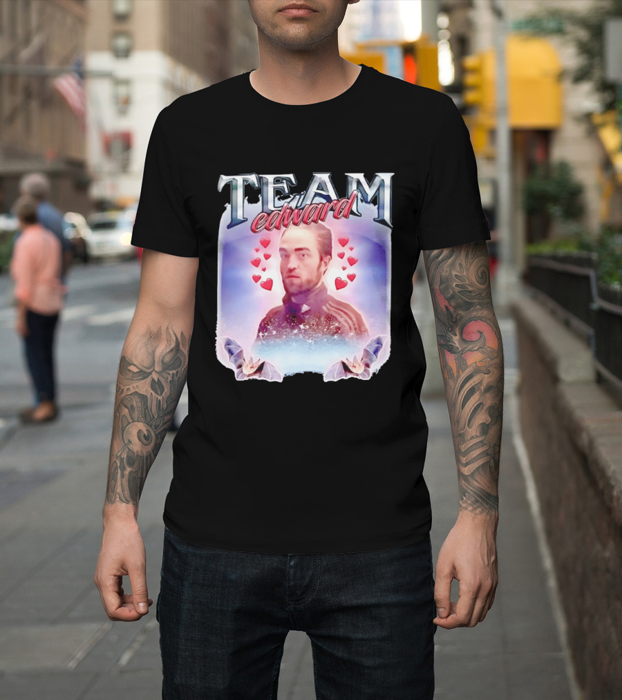 Team Edward Cullen Twilight Saga Heart Vampires T-Shirt