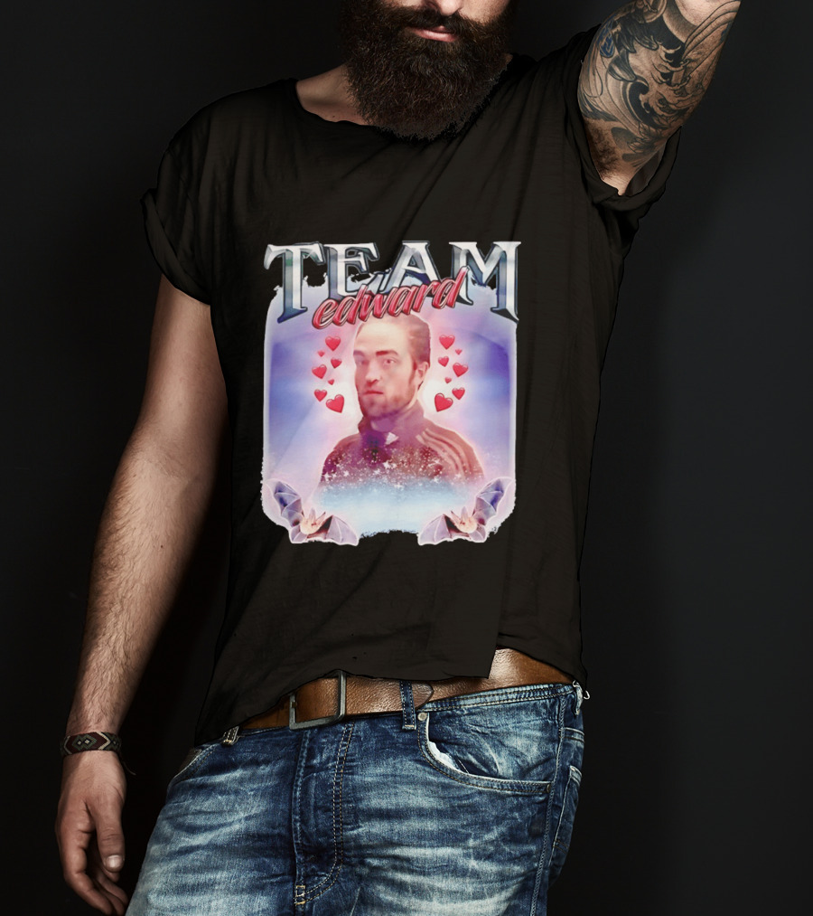 Team Edward Cullen Twilight Saga Heart Vampires T-Shirt