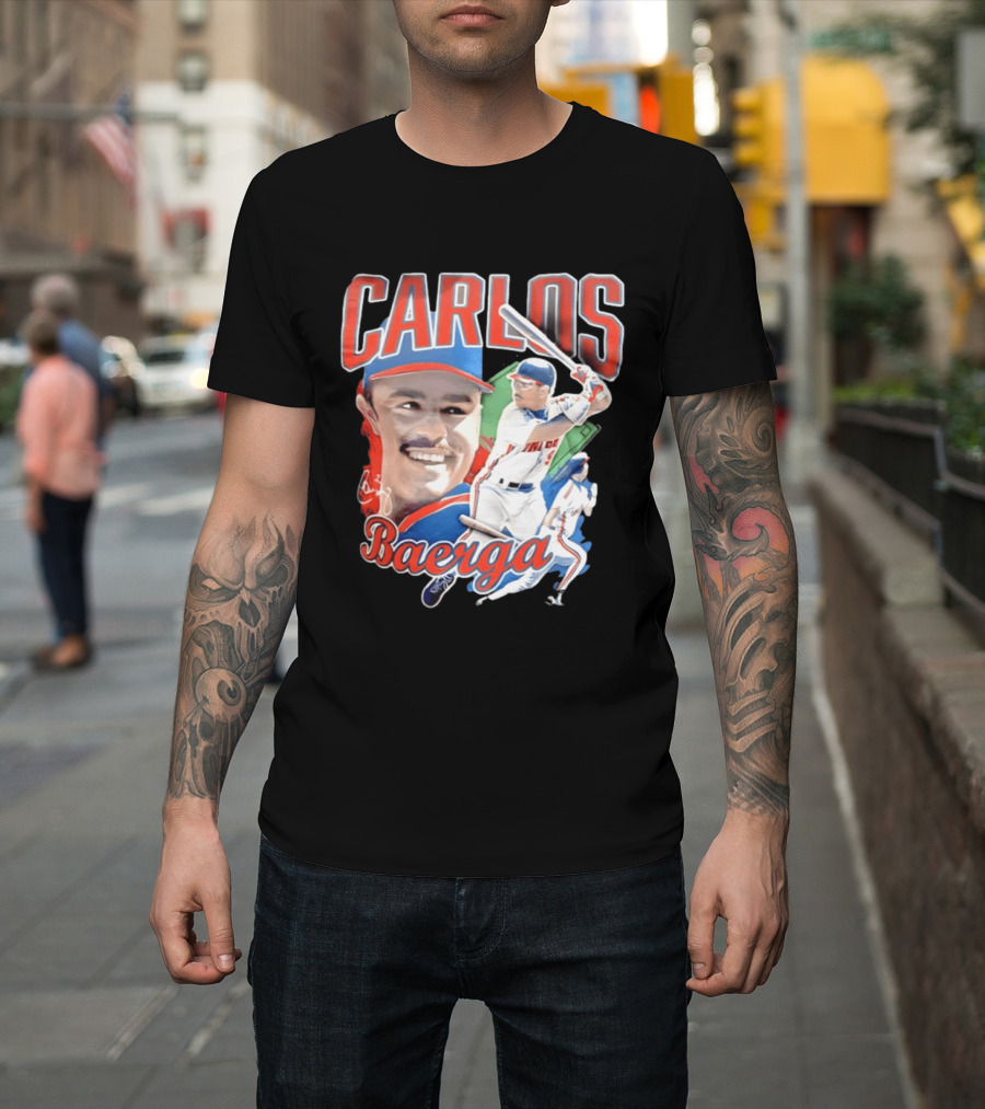 Carlos Baerga Cleveland Indians Baseball Player Print T-Shirt