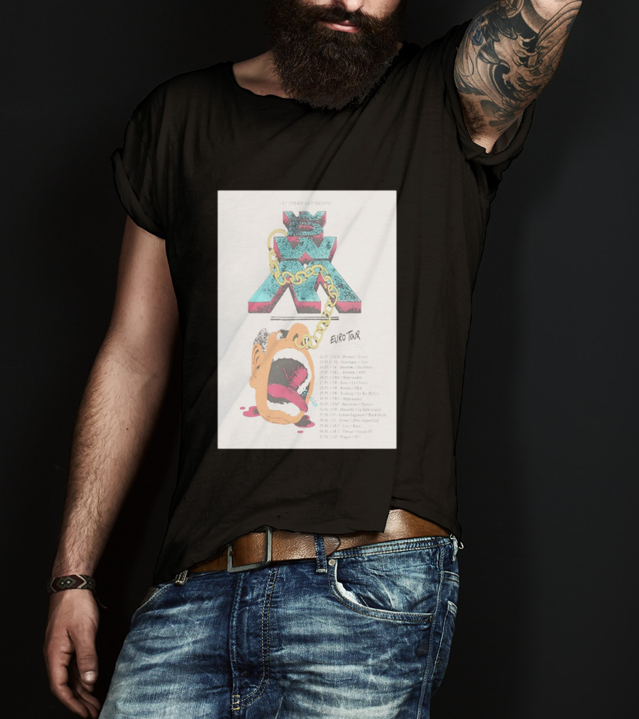 Wet Dream War Machine Euro Tour 2026 Chain And Art Dates T-Shirt