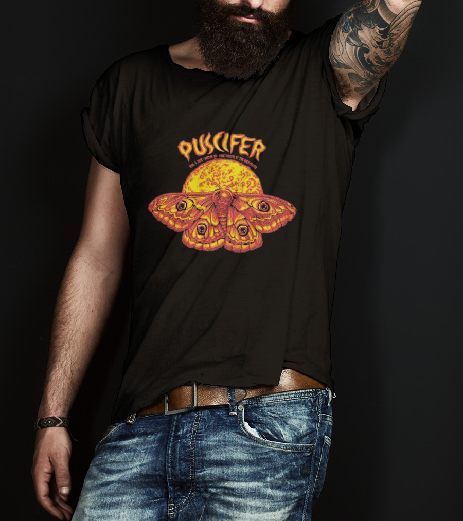 Puscifer Boch Center Wang Theatre Boston Moth Sunburst T-Shirt