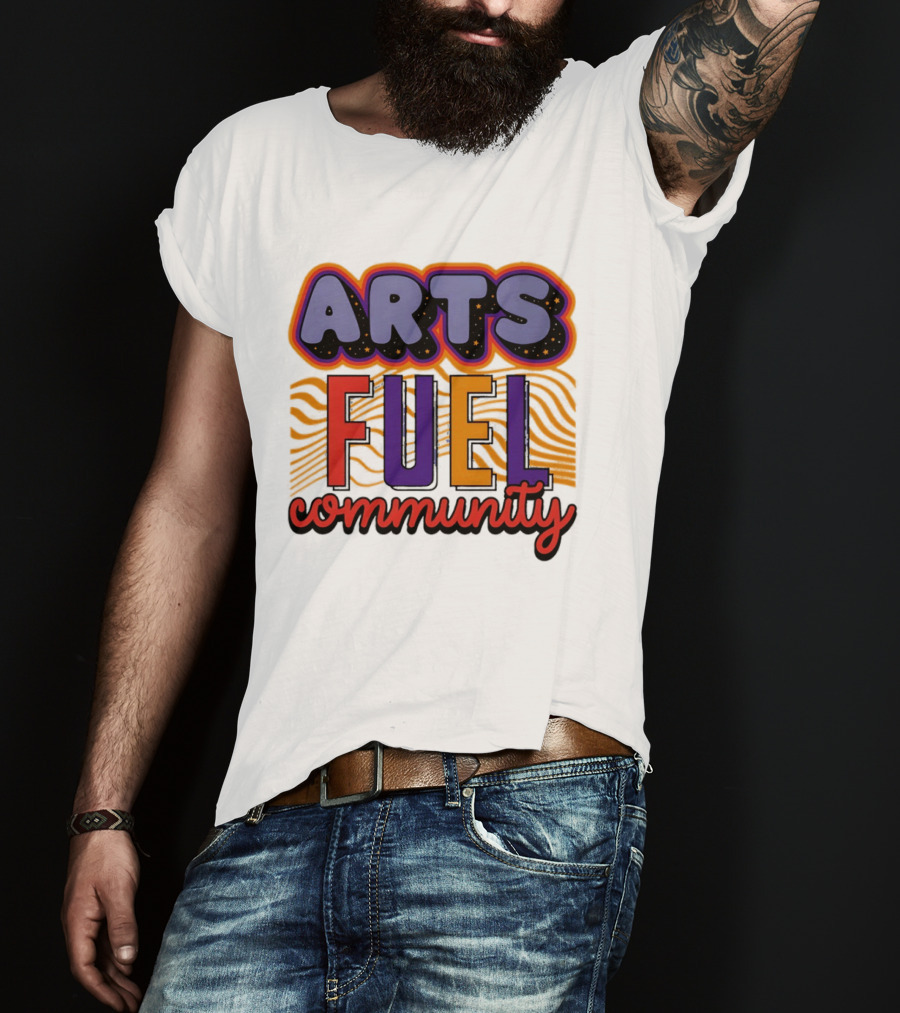 Arts Fuel Community Artswave Bold Colorful T-Shirt