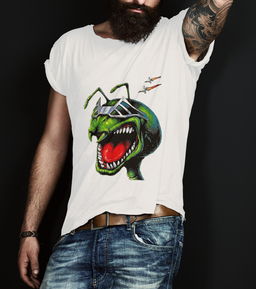 Hellstar Anthony Edwards Ant Man Alien Creature With Sunglasses And Spacecrafts T-Shirt