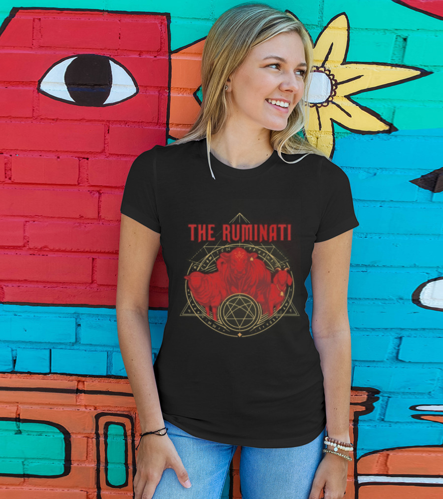 The Ruminati Illuminati Inspired Red Bull Sheep T-Shirt