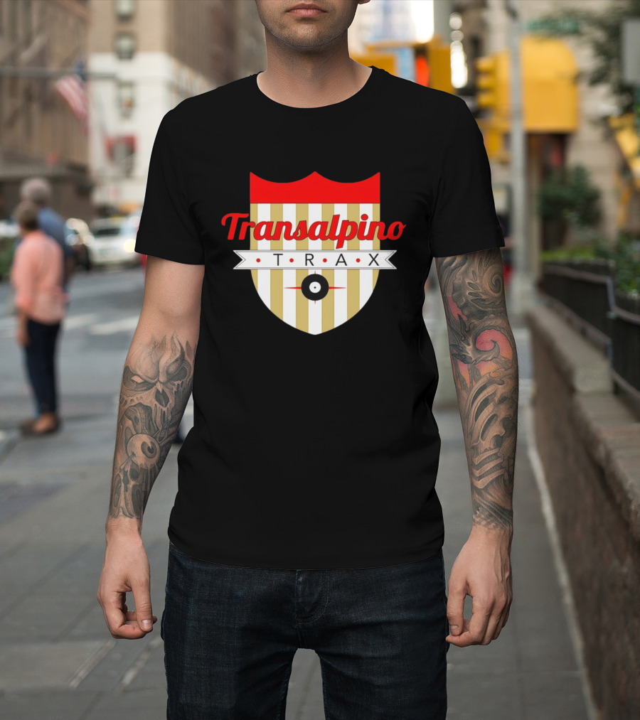 Transalpino Trax Shield Stripes And Record T-Shirt