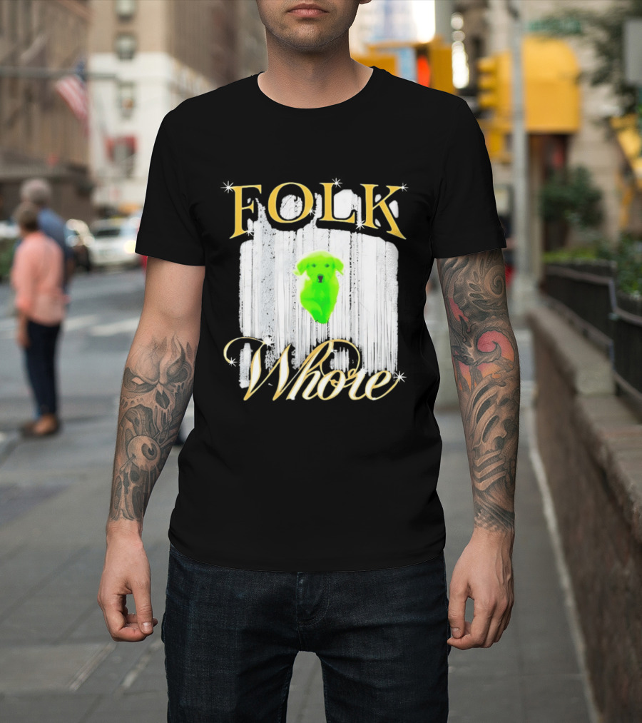 Green Dog Folk Whore T-Shirt