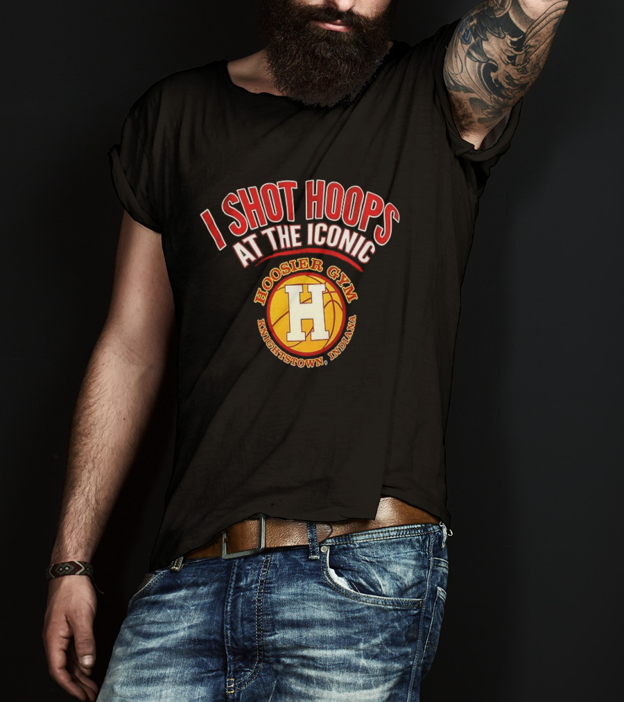 I Shot Hoops At The Iconic Hoosier Gym Knightstown Indiana T-Shirt