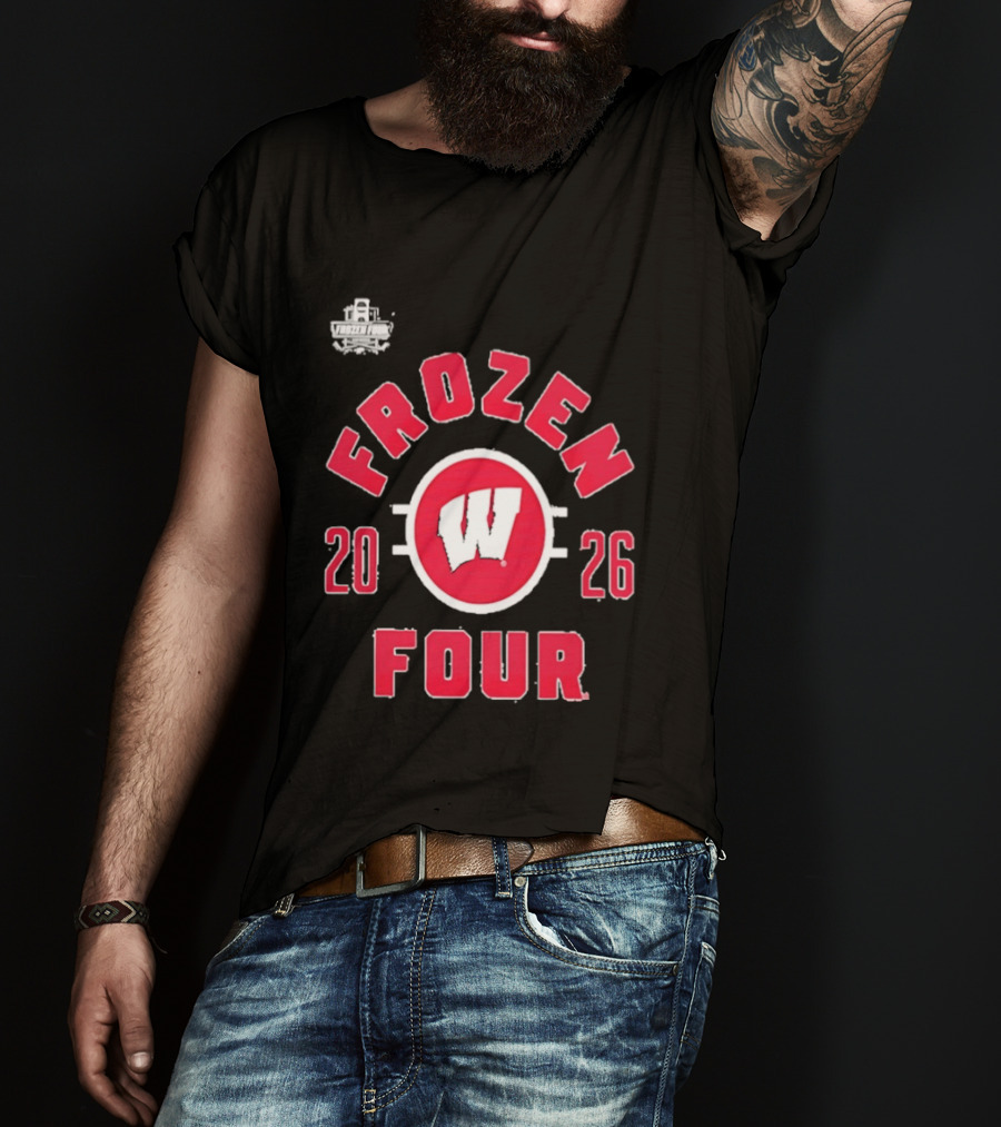 Wisconsin Badgers 2026 Frozen Four NCAA Men's Hockey Championship T-Shirt