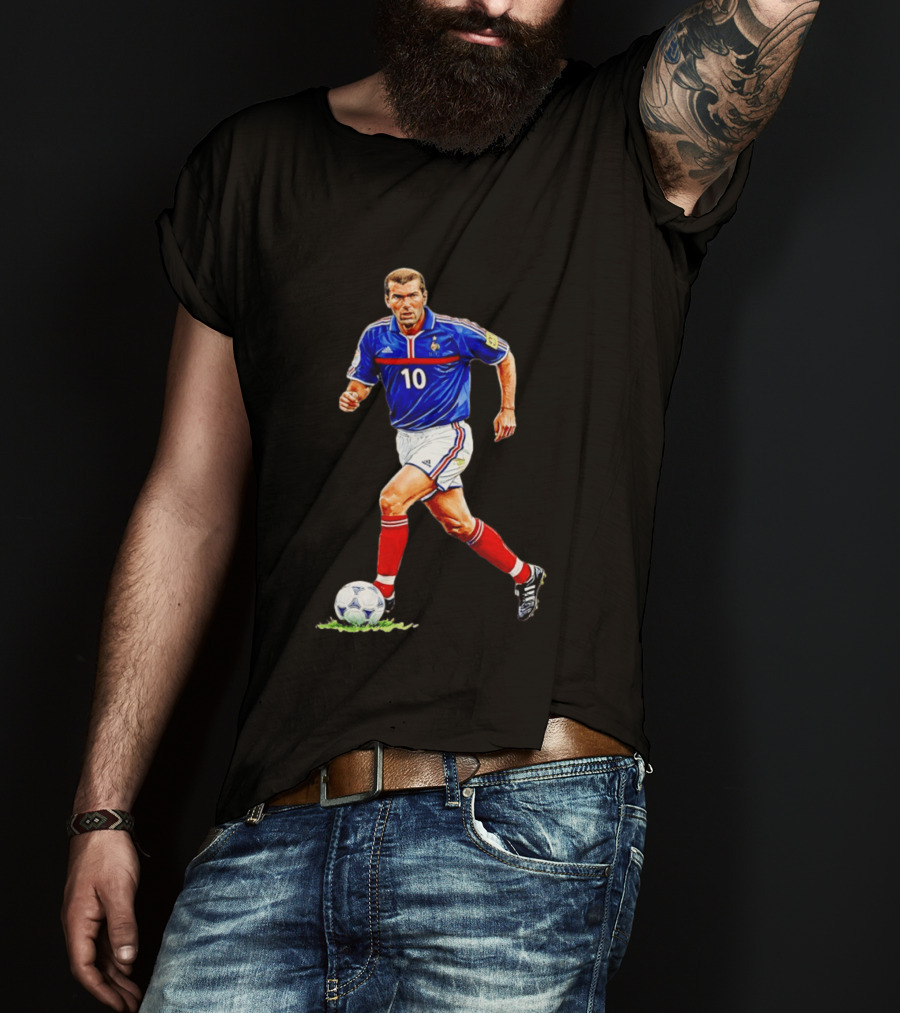 Zinédine Zidane France Football Number 10 World Cup 1998 T-Shirt