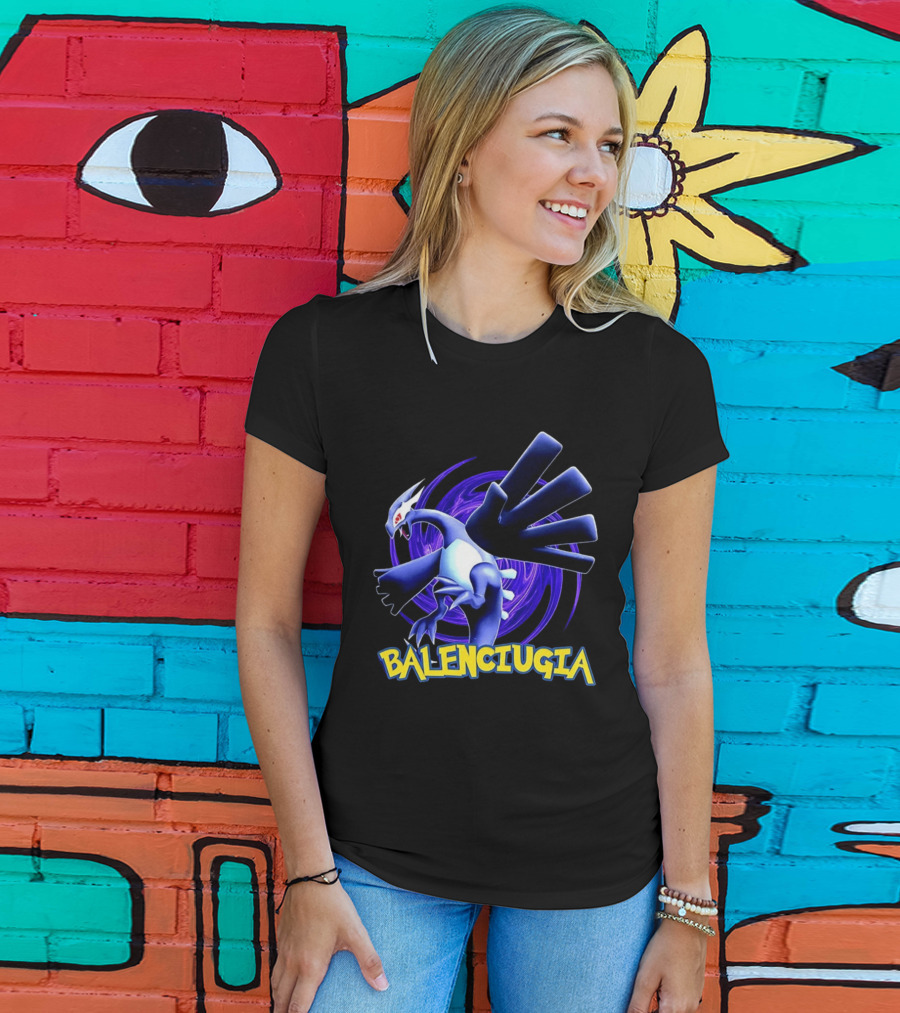 Lugia Balenciugia Fusion With Iconic Air Creature And Fashion Twist T-Shirt