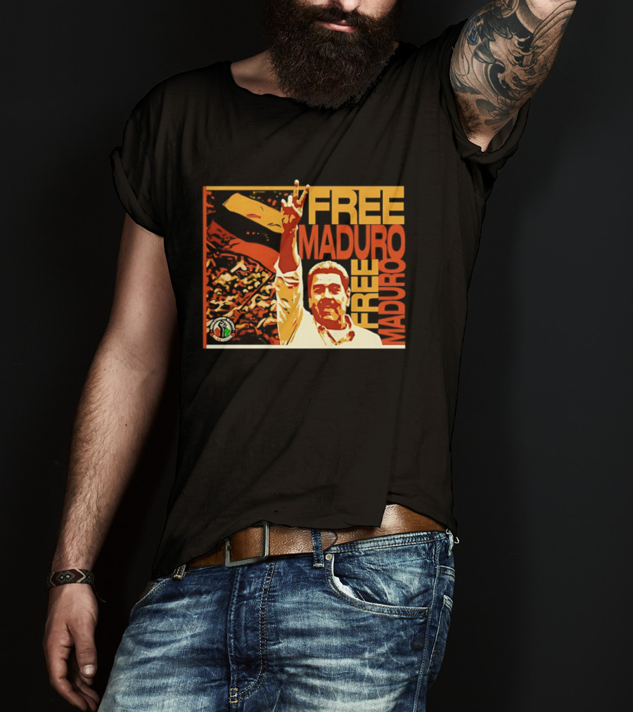 FREE MADURO Nicolas Maduro Peace Sign Protest T-Shirt