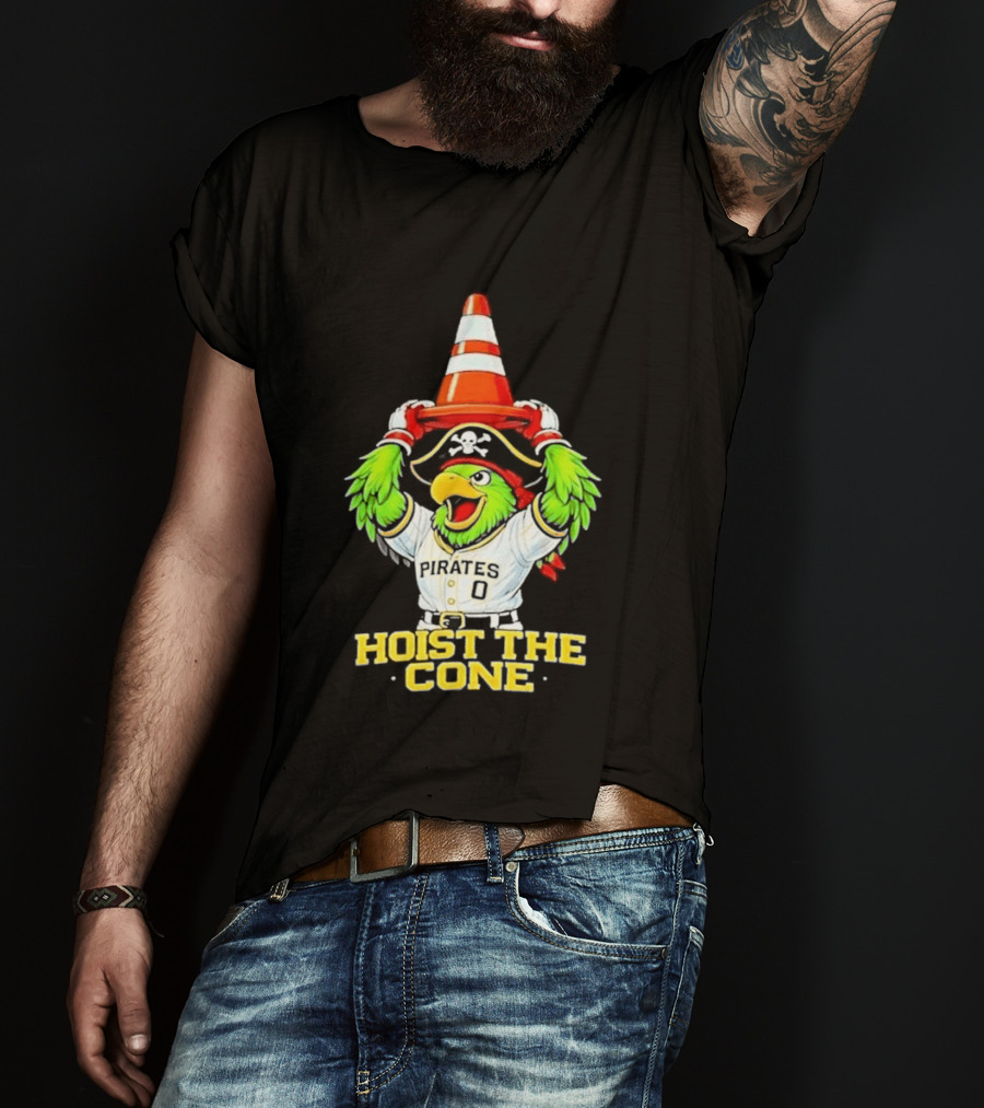 Pirate Parrot Hoist The Cone Pittsburgh Pirates Baseball 2026 T-Shirt