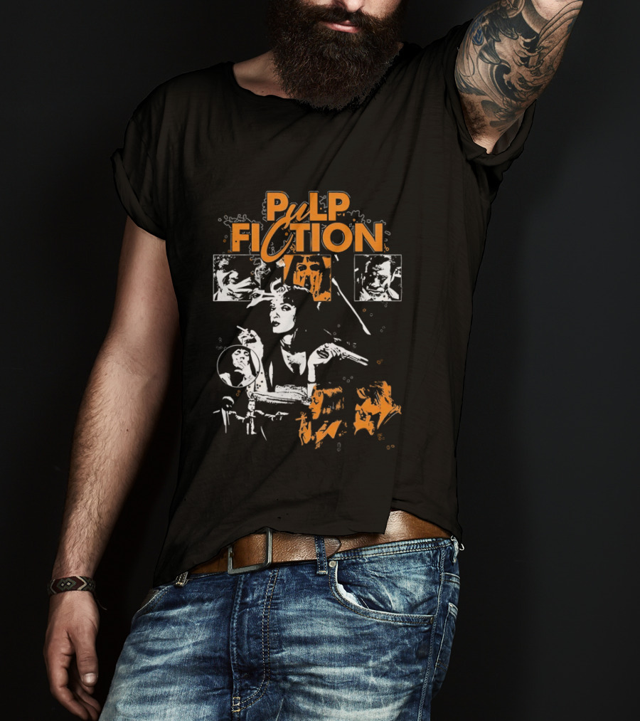 Pulp Fiction Vintage Film Style Featuring Mia Wallace T-Shirt