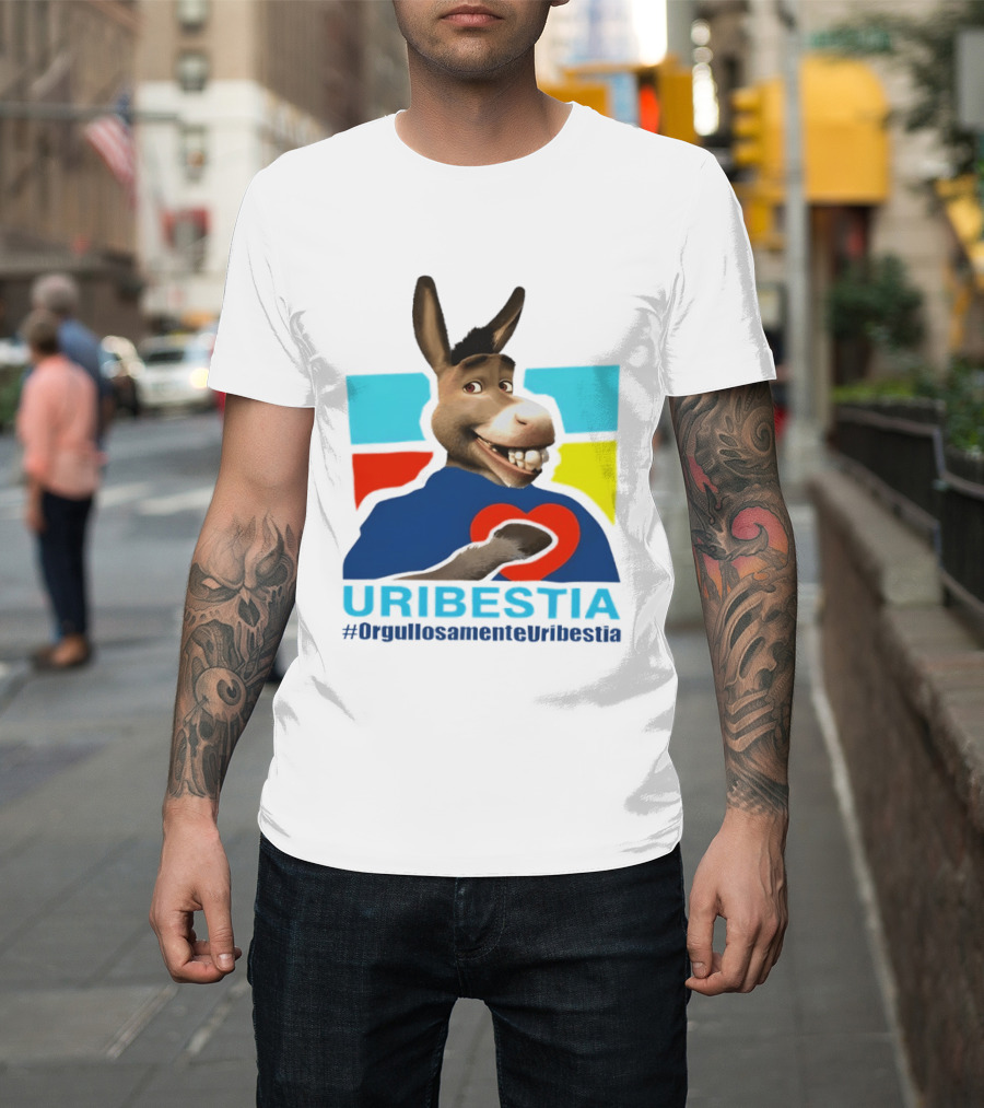Donkey From Shrek Uribestia OrgullosamenteUribestia Hashtag T-Shirt