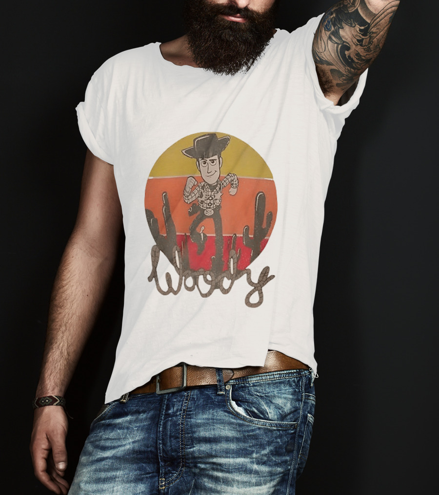 Woody Desert Cactus Scene Toy Story T-Shirt