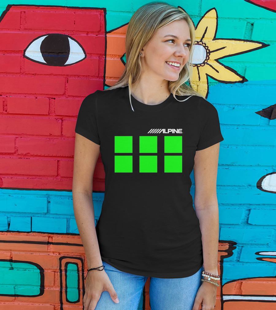 Alpine Audio Green Panel Blocks T-Shirt