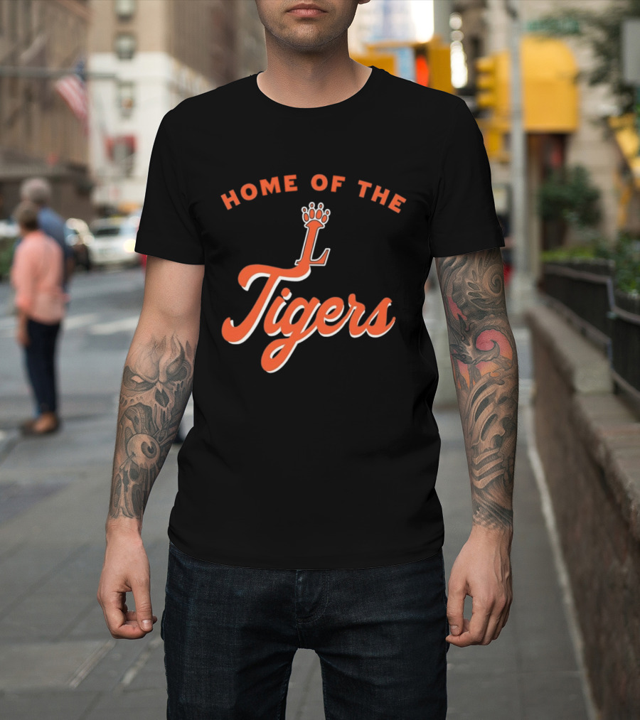 Loveland High School Home Of The Tigers Orange Crowned T-Shirt
