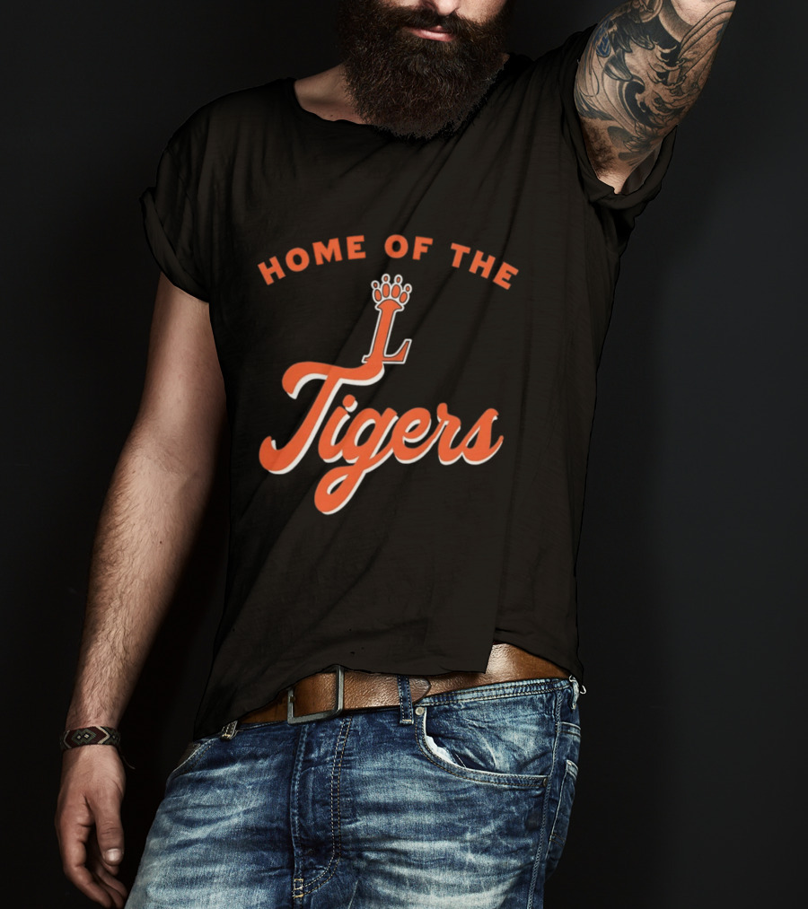 Loveland High School Home Of The Tigers Orange Crowned T-Shirt