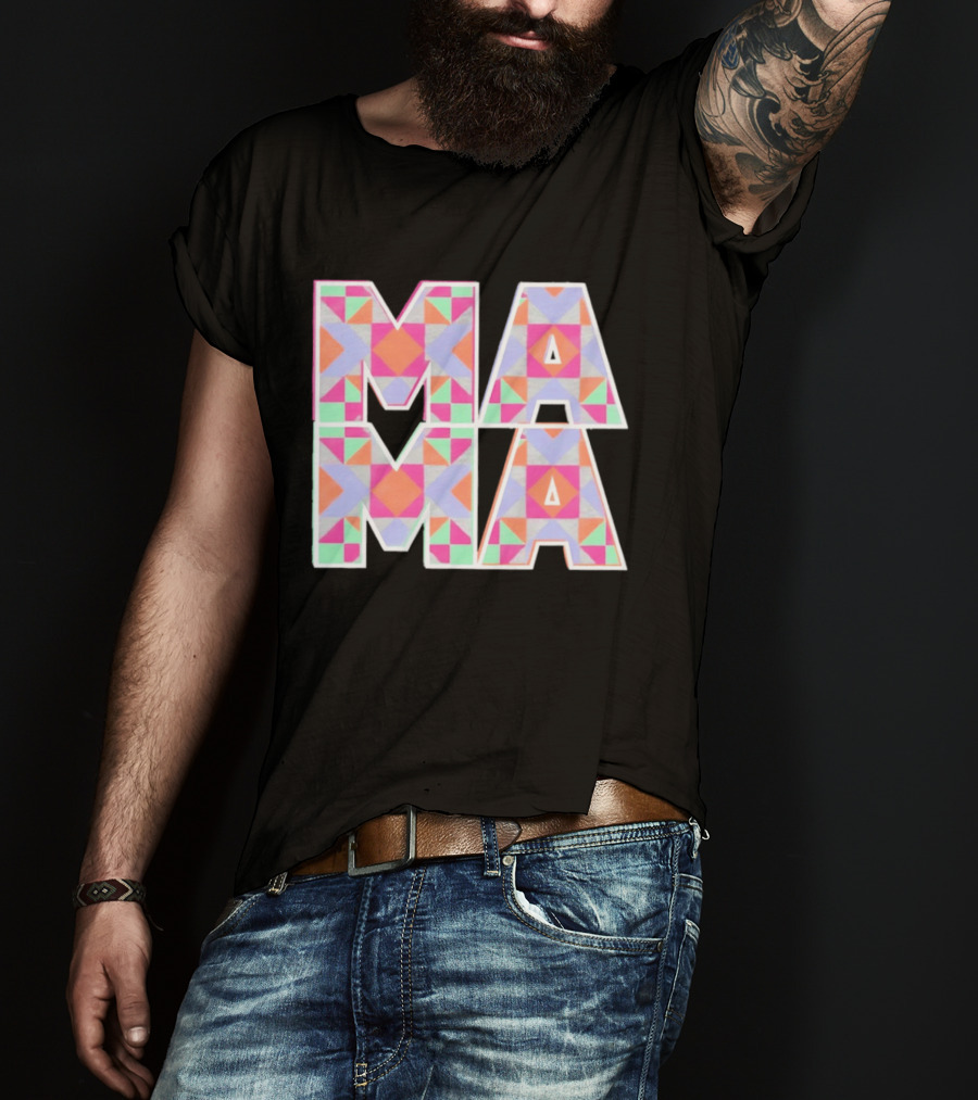 Mama Quilt Geometric T-Shirt