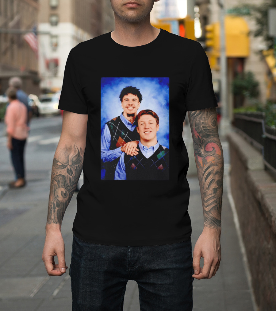 Jared Goff Amon Ra St Brown Step Brothers Detroit Lions T-Shirt