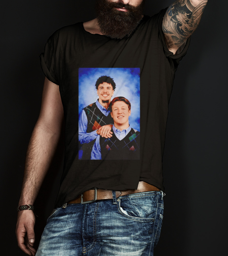 Jared Goff Amon Ra St Brown Step Brothers Detroit Lions T-Shirt