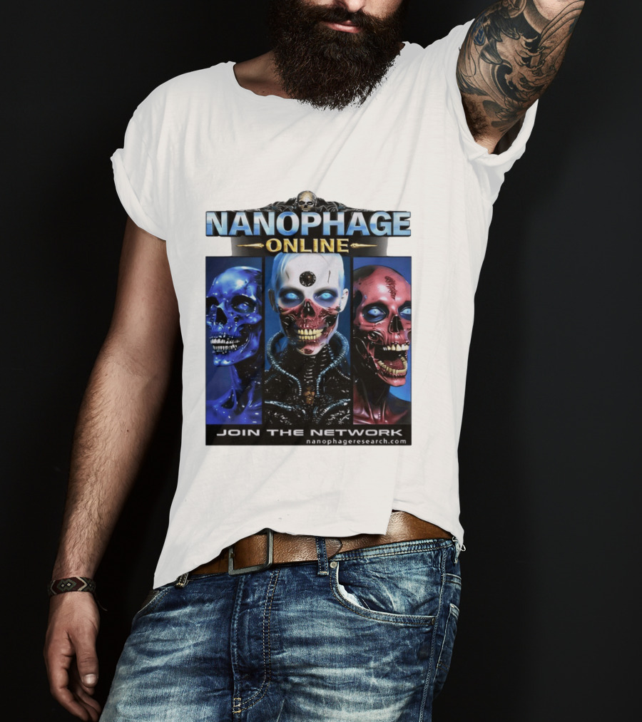 Nanophage Online Join The Network Nanophageresearch.com T-Shirt