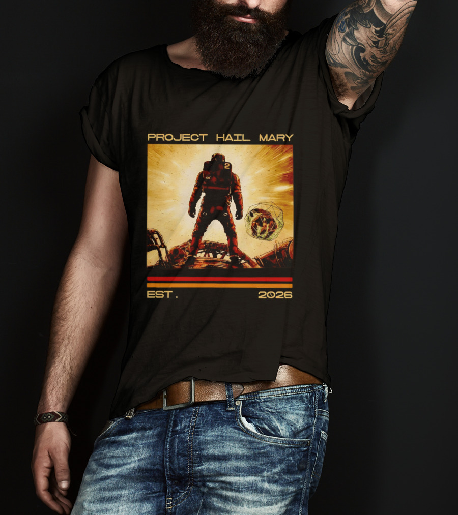 Andy Wei Project Hail Mary 2 Astronaut Est 2026 T-Shirt