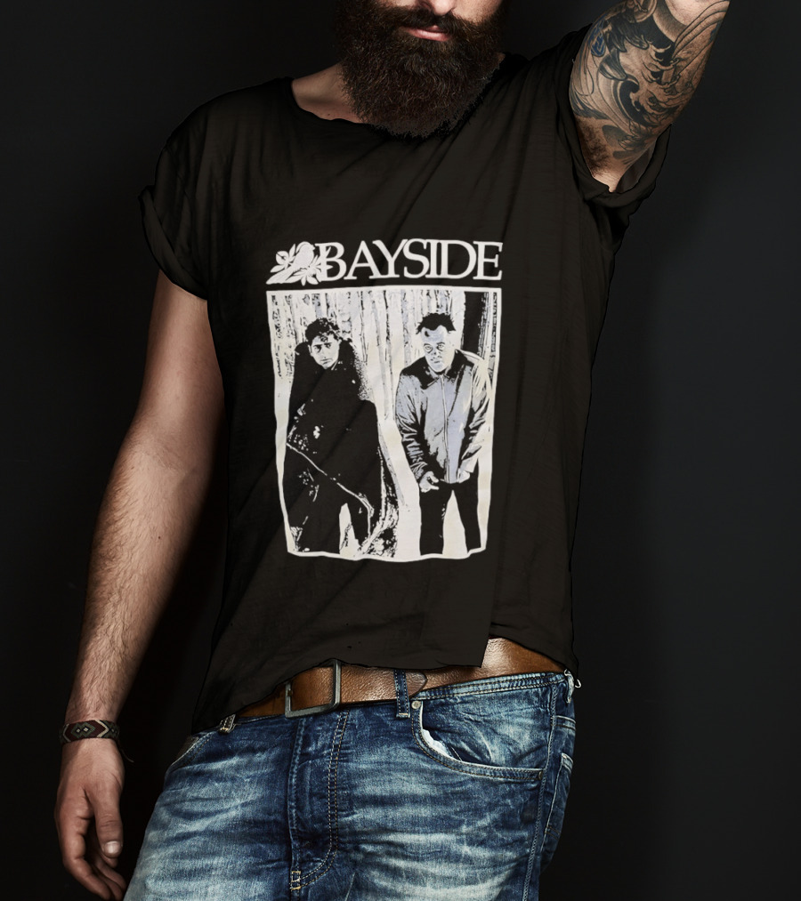 Bayside Band 25th Anniversary Black And White Image T-Shirt