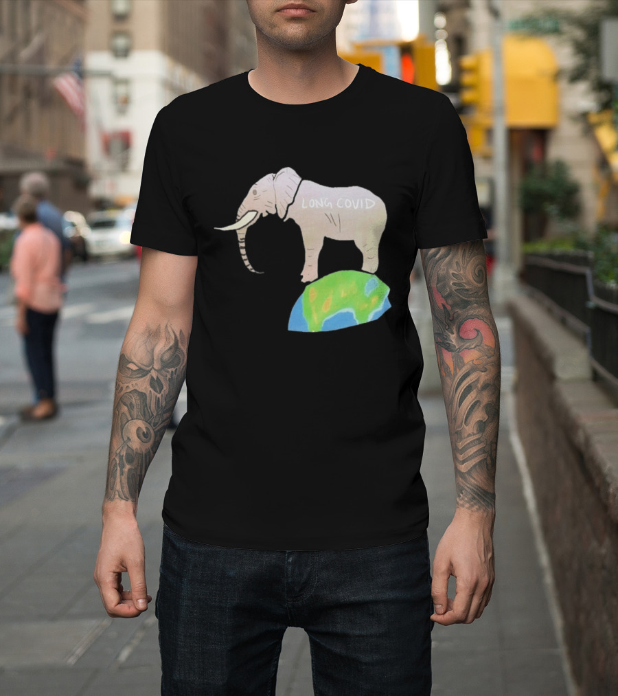 Elephant Long Covid Earth T-Shirt
