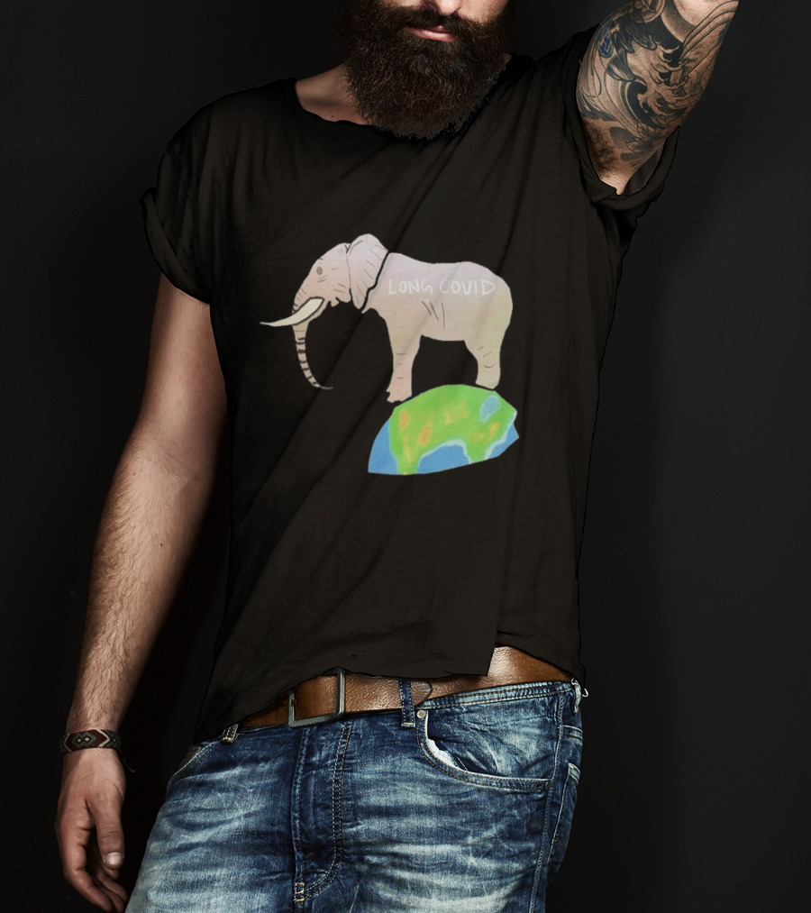 Elephant Long Covid Earth T-Shirt