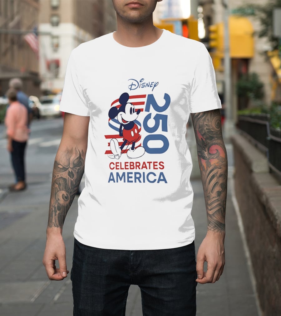 Disney Celebrates America 250th Anniversary 1776 2026 Mickey Mouse T-Shirt