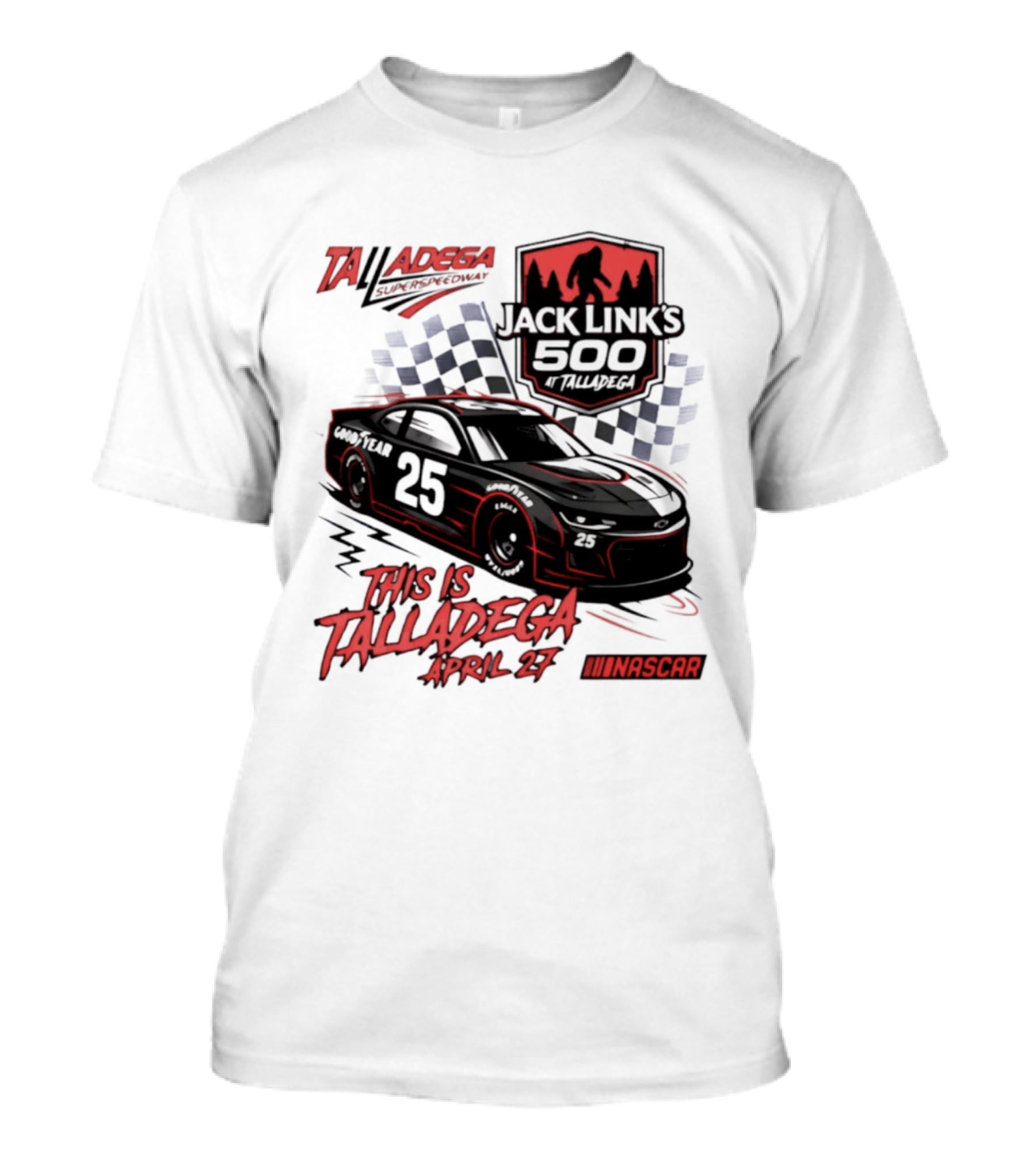 Jack Link's 500 Ghost Car Talladega April 27 NASCAR Racing T-Shirt