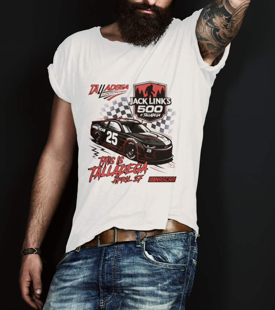 Jack Link's 500 Ghost Car Talladega April 27 NASCAR Racing T-Shirt
