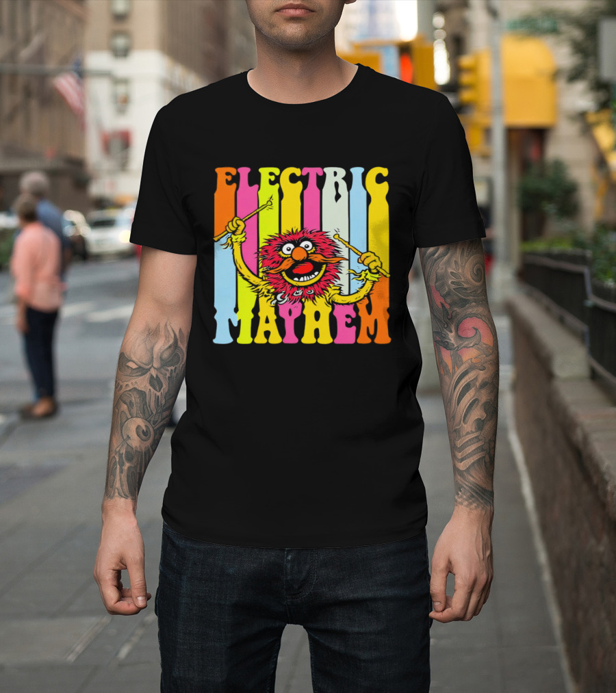 Electric Mayhem Muppets Dr. Teeth Animal Drummer T-Shirt