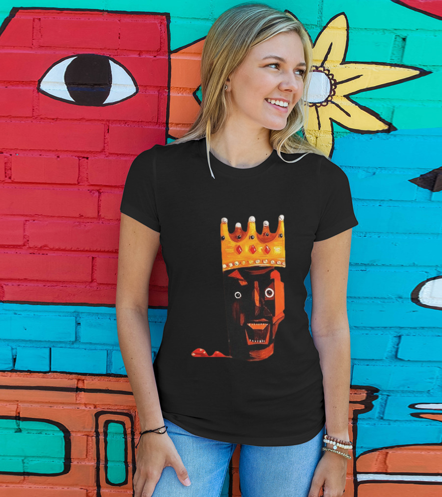 Ye At Coachella King Crowned Abstract Face T-Shirt