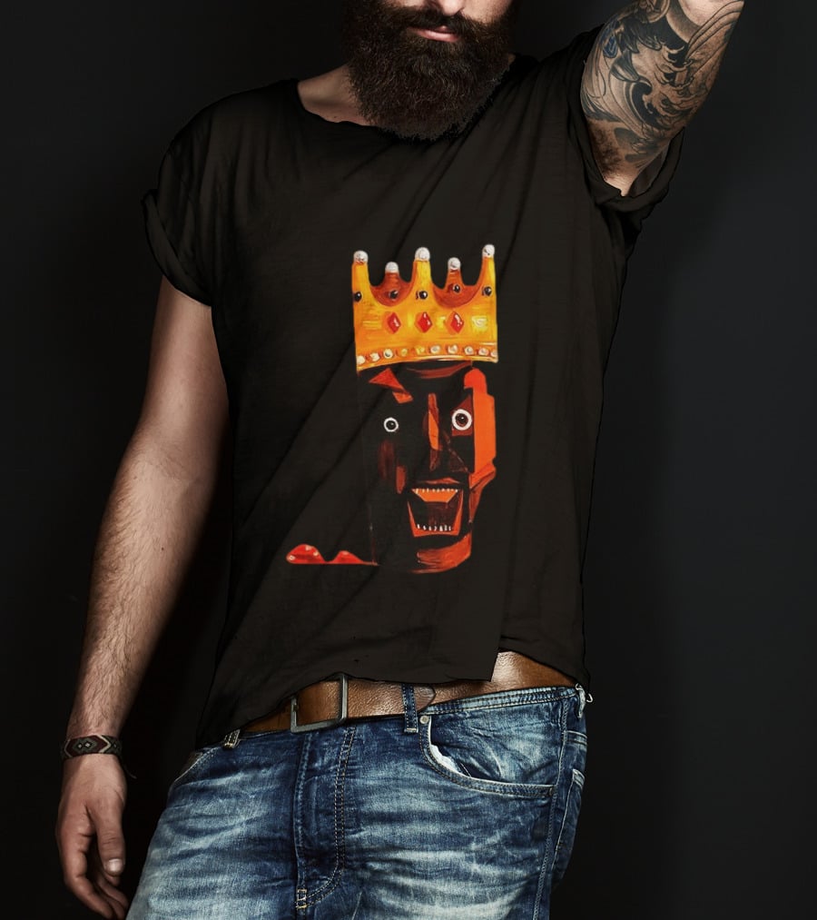 Ye At Coachella King Crowned Abstract Face T-Shirt