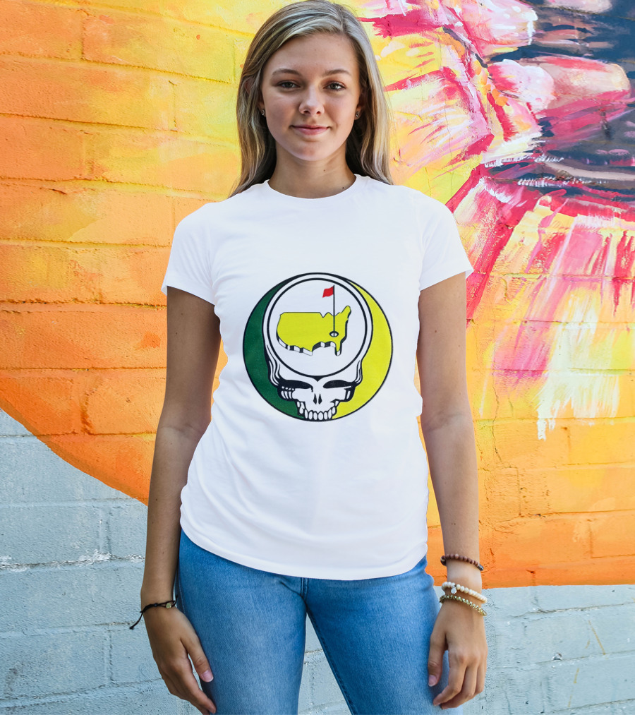 Masters Tournament 2026 Grateful Dead Skull Country Map Flag T-Shirt