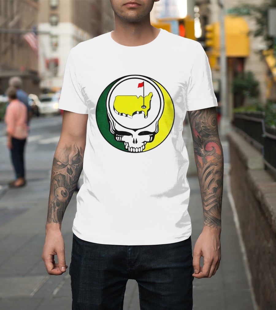 Masters Tournament 2026 Grateful Dead Skull Country Map Flag T-Shirt