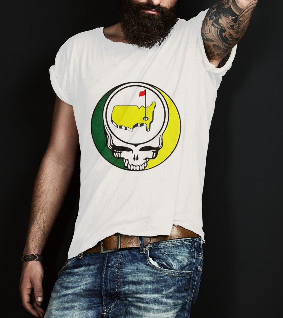 Masters Tournament 2026 Grateful Dead Skull Country Map Flag T-Shirt