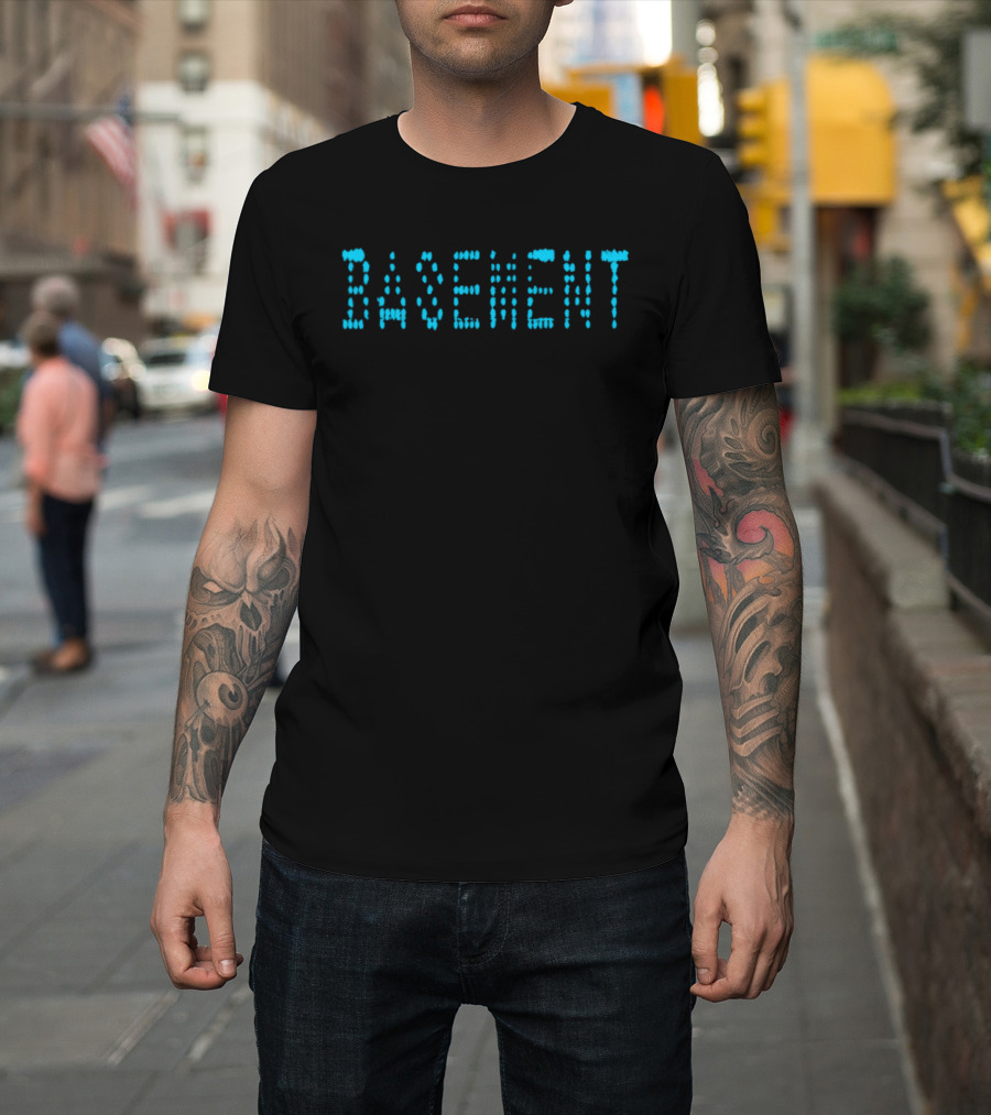 Basement Pixel Retro Dot Matrix T-Shirt