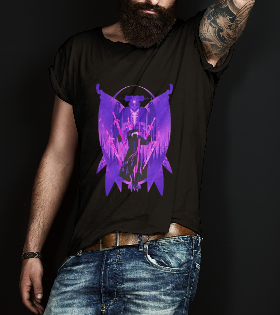 Devil May Cry Vergil Dark Aesthetic Purple Sword T-Shirt