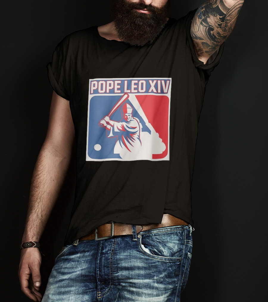 Pope Leo XIV Baseball Catholic MLB T-Shirt