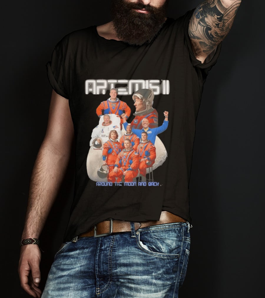 Artemis II Crew Around The Moon Mission T-Shirt