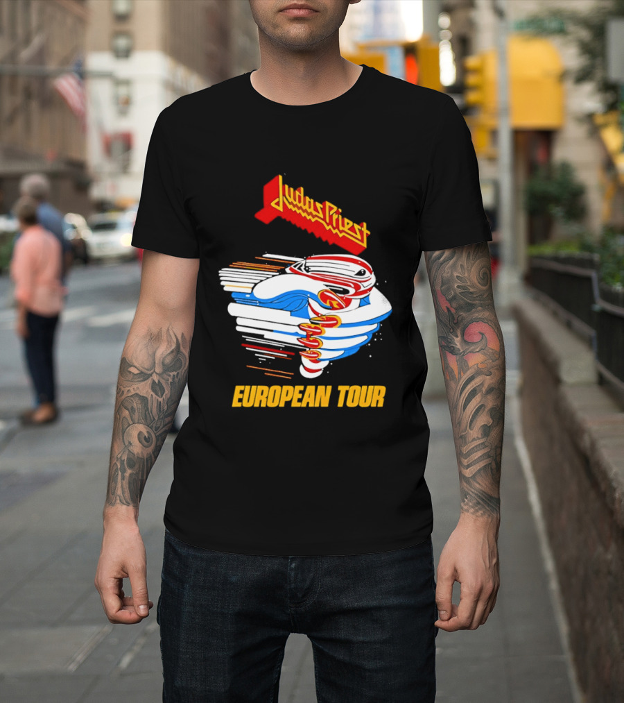 Judas Priest Turbo 40th Anniversary European Tour 1986 T-Shirt