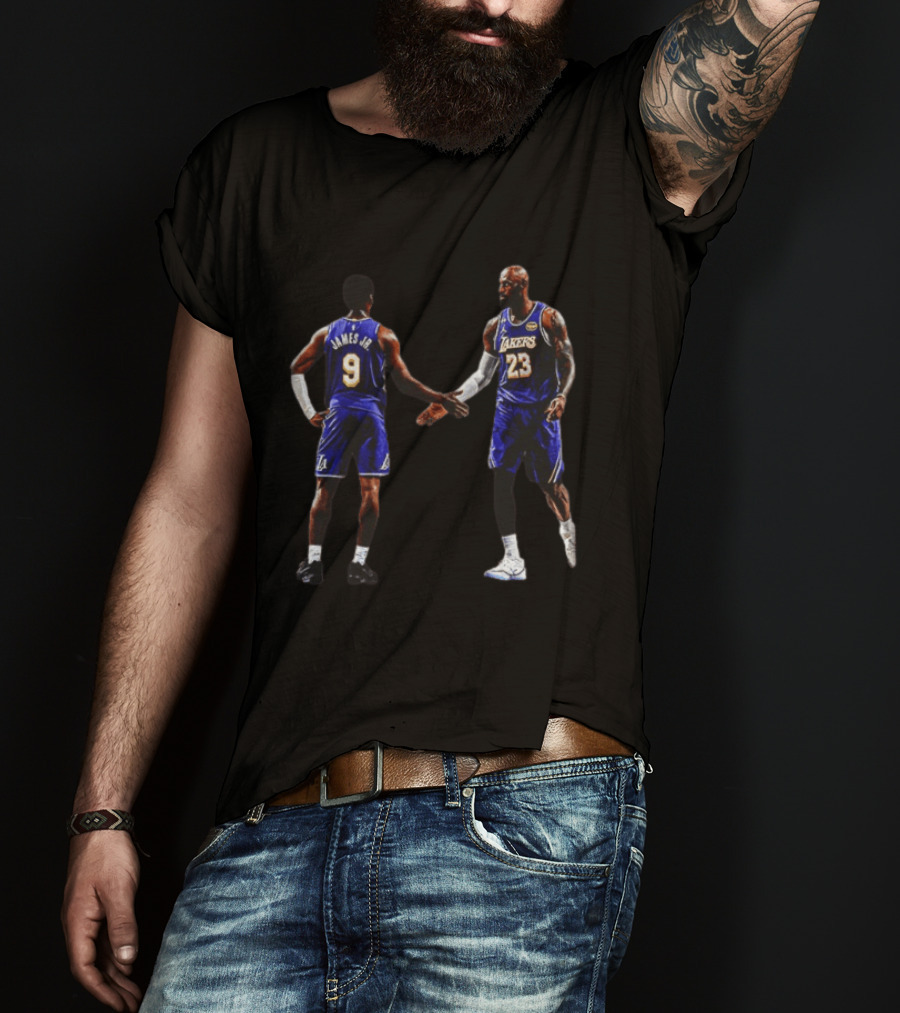 Bronny James LeBron James Los Angeles Lakers Bloodline NBA Basketball T-Shirt