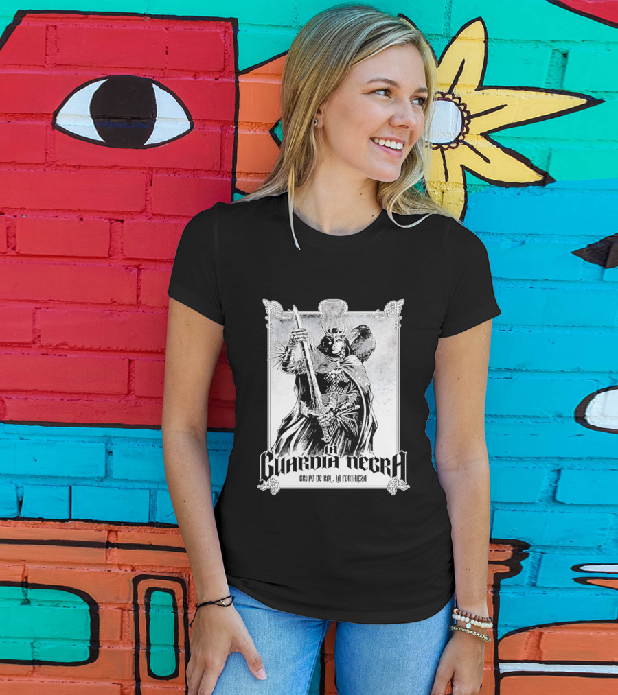 La Guardia Negra Grupo De Rol La Fortaleza Dark Fantasy Warrior T-Shirt