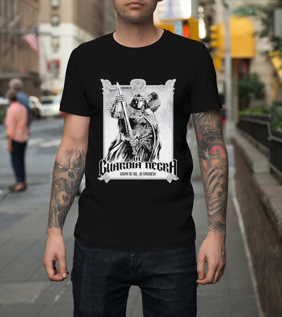 La Guardia Negra Grupo De Rol La Fortaleza Dark Fantasy Warrior T-Shirt