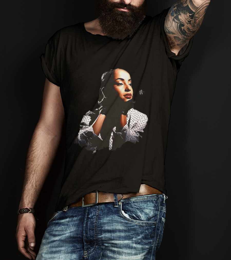 Sade 93 Summer Tour Vintage Style Black And White Polka Dot Fashion T-Shirt